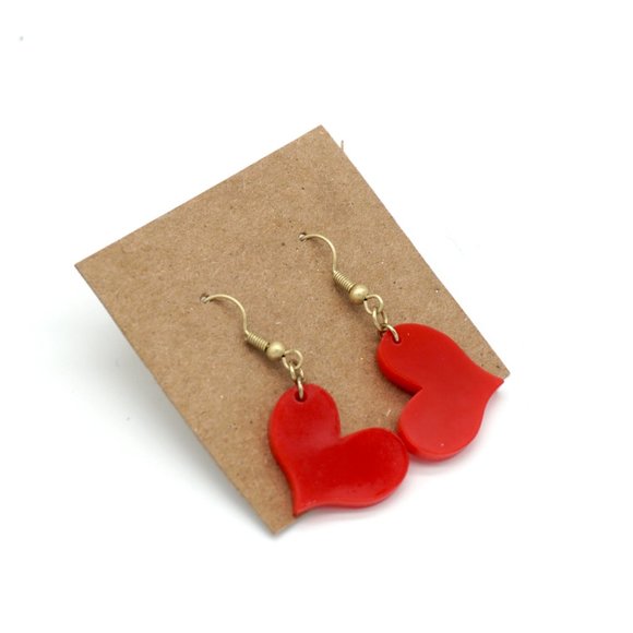 The Myriad Jewelry - Heart Y2K Laser Cut Acrylic Earrings, valentines
